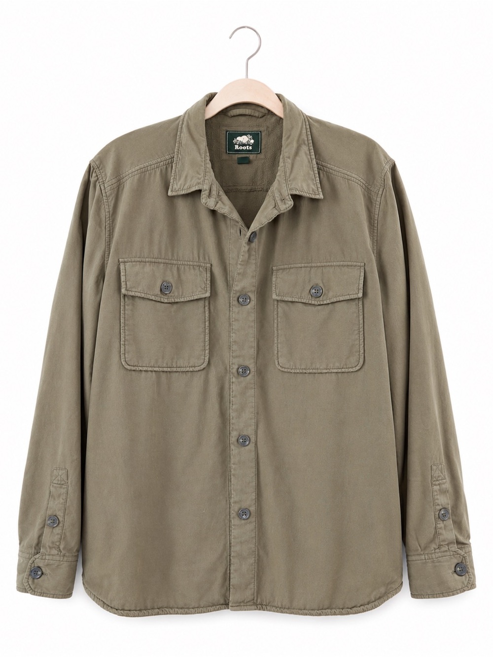 Roots Olive Lightweight Shirt Jacket - Picture 1 of 1
